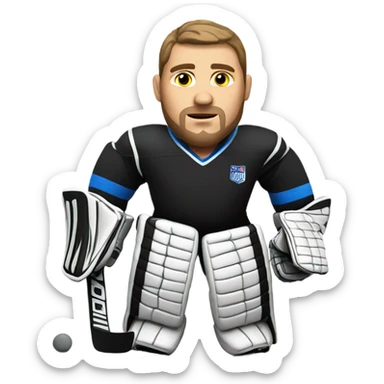 Fat goalie  sticker