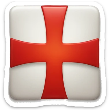 Red cross mark emoji  sticker