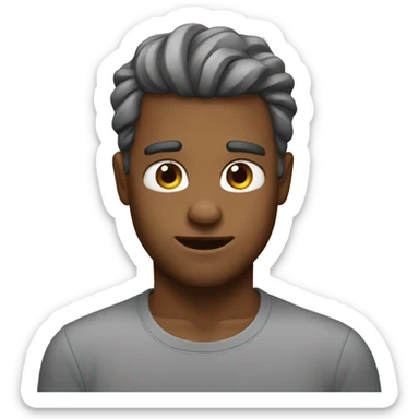 use this emoji 😬and put hands on head sticker