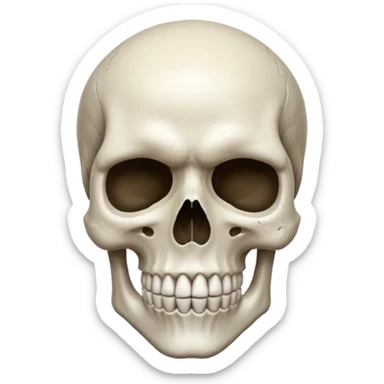 Skull face mind blown sticker