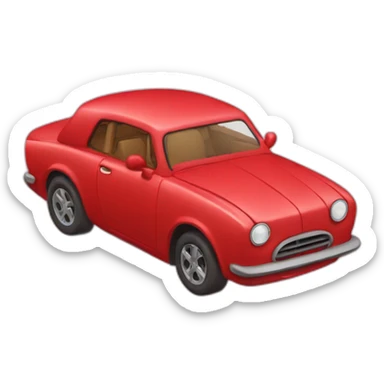 red car fly sticker