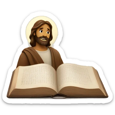 brown aesthetic open bible with Jesus loves you written inside sticker