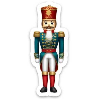 christmas nutcracker full body sticker