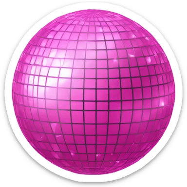 pink disco ball sticker