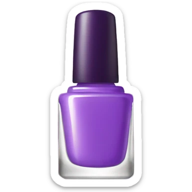 perple nail polish sticker