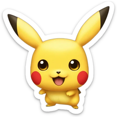 pikachu with sach sticker