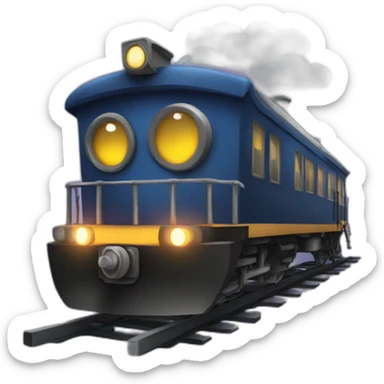 Train de nuit sticker