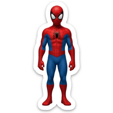 superhero spider sticker