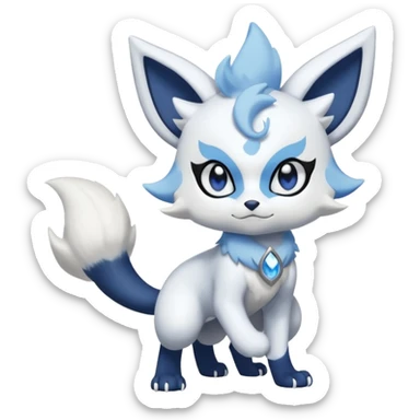Meowstic-Dewott-Absol-fusion (full body) sticker