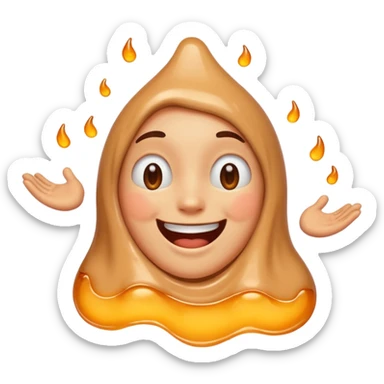 Melting in love sticker