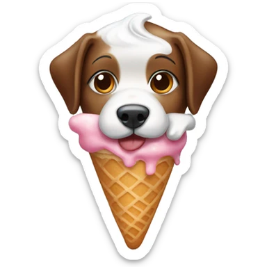 York dog with ice cream sticker