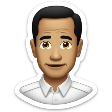 Presiden Jokowi chad meme sticker