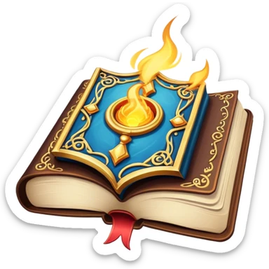 Spell book of magic sticker