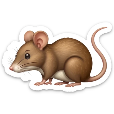 A rat is pooping sticker