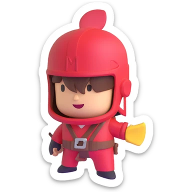 Garrett Garrison character from Minecraft movie sticker