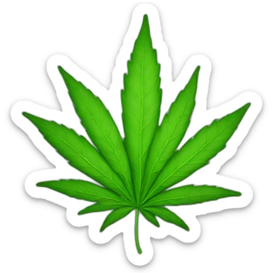 Weed leaf  sticker
