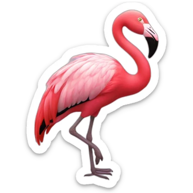 Flamant rose sticker