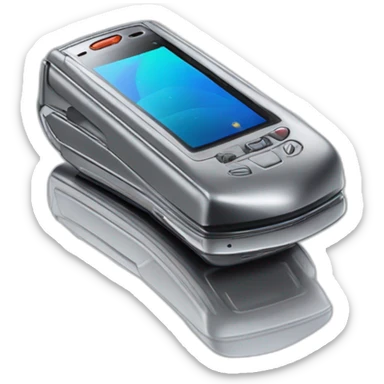 Motorola Razr V3 mobile device with the iconic clamshell design sticker
