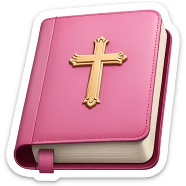 Pink bible sticker