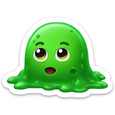 green slime goo sticker