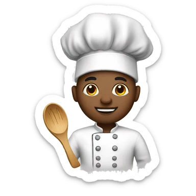 a chef who cooks in the kitchen sticker