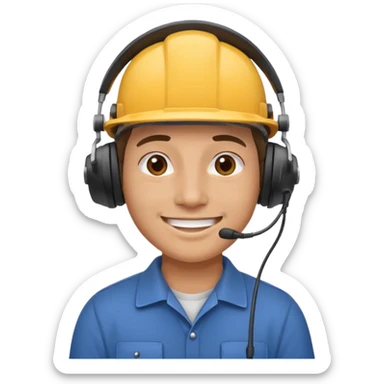 Technicians with Semi-Visual Face(one person) sticker