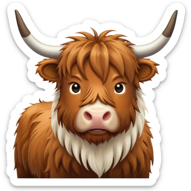 High land cow sticker