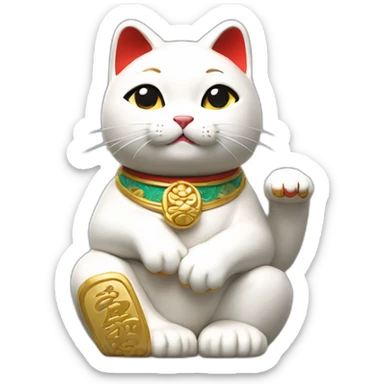 Maneki neko unique sticker