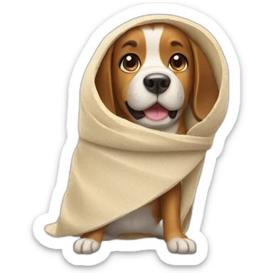dog burrito sticker