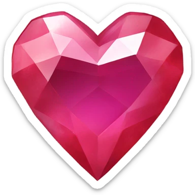 gem heart sticker