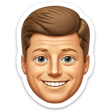 Portrait of John F. Kennedy sticker