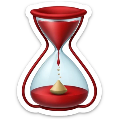 devi farmi queste emoji prendendo solo il loro bordo e rendendomele rosse scuro, le emoji in questione sono, la mazzetta di soldi e la clessidra, ti ridico io voglio solo i bordi  sticker