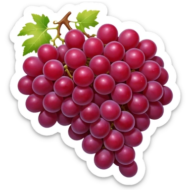 red grapes sticker