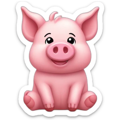 Ty-tulip-stuffed-pig-toy-slouching-sitting-plush-fluffy sticker