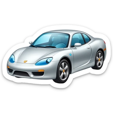 car with a shiny, protective layer sticker