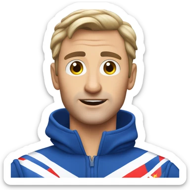 Joost Klein wearing his blue outfit of Eurovision 2024 sticker