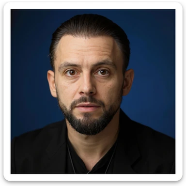 A professional, high-resolution, hyperrealism, profile photo, maintaining the exact facial sticker