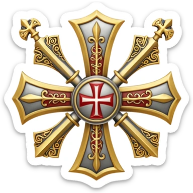  the knights templar cross sec xi sticker