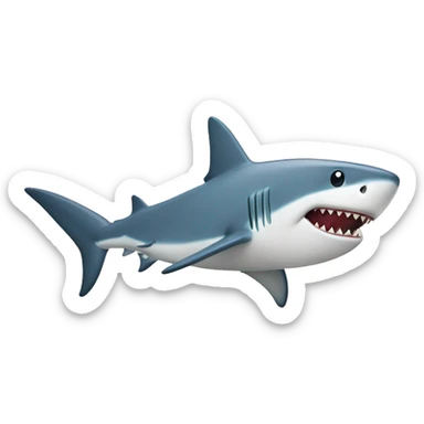 shark in hawaii t-shirt  sticker