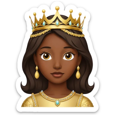 Black Royal Princess Brat Coin sticker