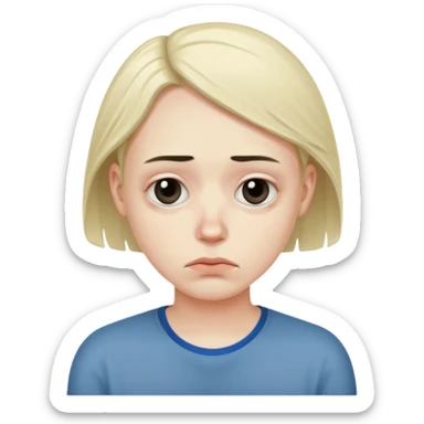 Human slouching sticker