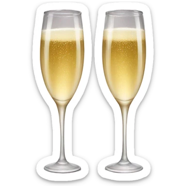 champagne glasses  sticker