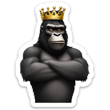 girly king kong sticker