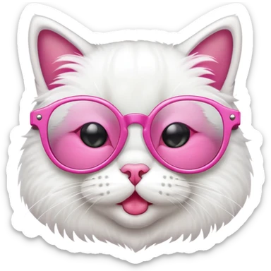 Cat wearing swag glasses sticker