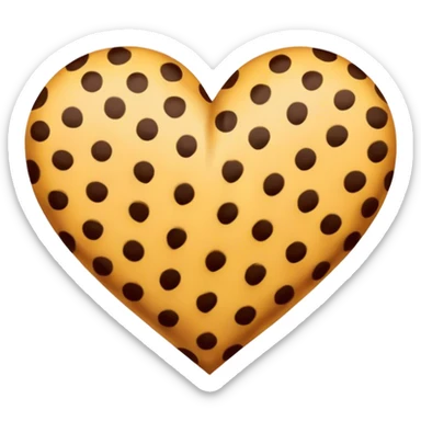 Cheetah heart shape  sticker