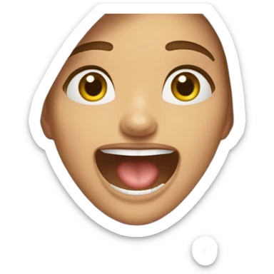 Chica riendo a carcajadas sticker