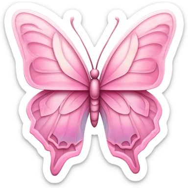 Pink butterfly  sticker