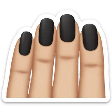 Black nails sticker