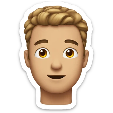 Man getting his head patted sticker