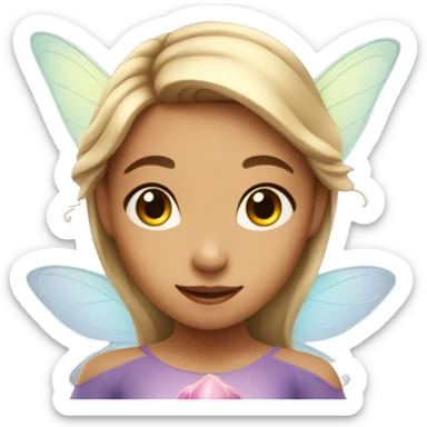Girl as fairy sticker